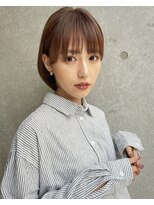 エジョン 三鷹店(Aejon) ことりベージュ大人ボブ前下がりボブショートボブ