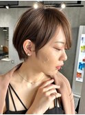 30代40代大人女性/前髪ありショートボブ/ショートヘア/髪質改善