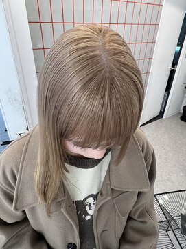 ペレ 渋谷(PELE) 切りっぱなしボブ/エアリーロング/美髪/ピンクブラウン/渋谷