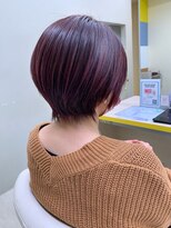 ルーク バイ ヘアーポケット(Luke by hair pocket)&nbsp;ピンク×ショートボブ