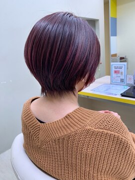 ルーク バイ ヘアーポケット(Luke by hair pocket) ピンク×ショートボブ