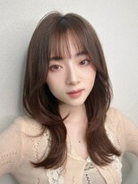 髪質改善＊オリーブグレージュボブルフ＊【Zina銀座中央通り】