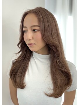 シーン 原宿(scene) ミルクティーベージュ/ピンクベージュ/ブリーチ/レイヤーカット