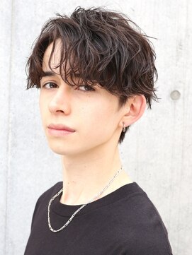 フレイバ 吉祥寺(FLAVA) シャドウパーマ　センターパート　スパイラルパーマ