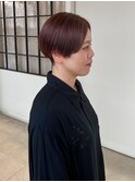くすませレッドと爽やかショート