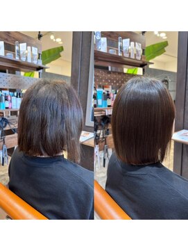 ゴデーレ(GODERE) 髪質改善酸性ストレート＊ツヤ髪ミディアムヘア２０代３０代