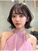 レイヤーボブ/くびれボブ/イメチェン/小顔前髪/仙台/韓国