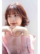 ペペ(PEPE) ピンクベージュ×外はね