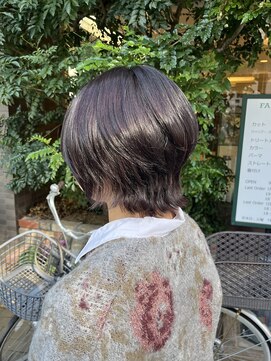 ファーレンピュアスウィート(fahren-pure-suite) ショートウルフ/ウルフカット/ラベンダーカラー/Wカラー