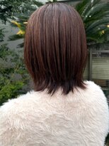 ナカオコアフュール(NAKAO COIFFURE)&nbsp;レイヤーボブ　ミディアムボブ　グレージュカラー　20代30代