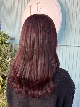 アン ブリーチ(UN BLEACH) ブリーチなし深めレッドカラー♪