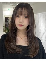 ヘアサロンラルガ 下曽根店(Hair salon Raruga) ハイライトカラーミルクティーベージュレイヤーカット