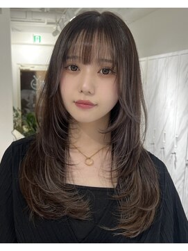 ヘアサロンラルガ 下曽根店(Hair salon Raruga) ハイライトカラーミルクティーベージュレイヤーカット