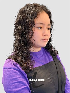 ラレイ ハラジュク(Lalei harajuku) 原宿ウェーブヘアウェーブパーマ原宿スパイラルパーマミディアム