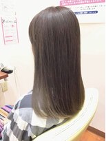 美容室ヒラトヤ 都南店&nbsp;20代30代40アッシュブラウンシースルーバングワンカールロング