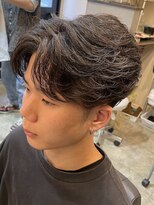 ジュンヌオム リンカラン(Jeune Homme LINGKARAN) フェザーパーマ×センターパート
