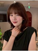 髪質改善＊顔周りレイヤーミニウルフ＊美髪【Zina沖縄】