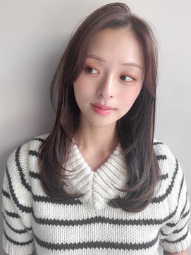 リヤン 表参道(lyann) 薄めバングセミディうる艶髪艶感グランマッシュ小顔カット