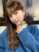 マルツ 銀座(maltu)&nbsp;グレーベージュニュアンスカラーことりベージュ斜めバング/銀座