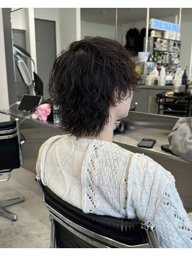 リット(LIT.) シャドウパーマ×ウルフ/富士/メンズパーマ/メンズカット