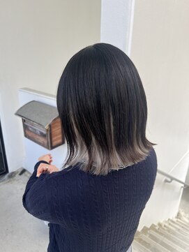 ボブ　インナーカラー