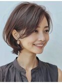 大人ショート　白髪ぼかし　脱白髪染め　白髪染め　40代50代60代