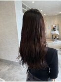 上品なウェーブロング×落ち着きのある春カラー