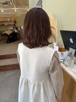 キュオンシア(CUEON. ciea) orange brown × layer style