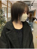 カーキアッシュボブ【20代30代/イルミナカラー/髪質改善】