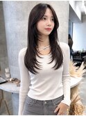 新宿駅/20代30代/小顔レイヤー【髪質改善/前髪/顔まわり】