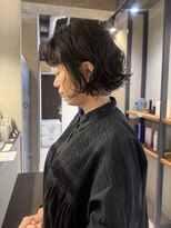 ラトリエ(L'Atelier) ニュアンスパーマ/くせ毛風パーマ/黒髪ボブ/ウェーブヘアー
