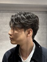 バーバーハウス ラヴィ 阿佐ヶ谷店(Barber House Lavie)&nbsp;センターパート×ニュアンスパーマ