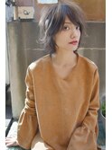 大人可愛い透け感ショート