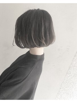 ヘアーアンドアトリエ マール(Hair&Atelier Marl) 【Marl】ダークグレージュカラーのシンプルボブ♪