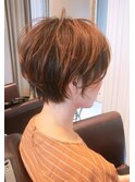 大人世代の前下がりショートボブスタイル◎30代40代50代60代