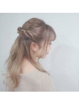 プライズ アイリス 池袋東口店(prize Iris)&nbsp;ハーフアップアレンジあみこみハイトーン池袋東口店