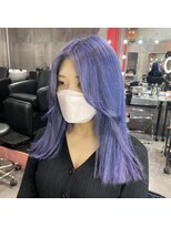 インク 渋谷(INK.)&nbsp;韓国風顔まわりレイヤー×ラベンダー