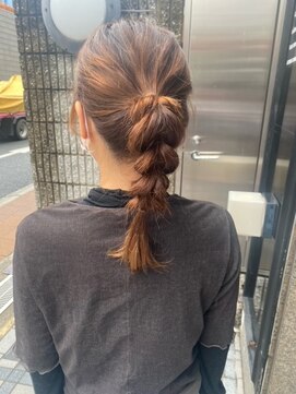 ディーヘアーデザイン(d.HAIR DESIGN) カジュアルに☆編み込みアレンジ