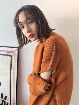 ソヨン 松本庄内店(SOYON) イヤリングカラーが可愛い切りっぱなしボブ