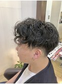 ツイストスパイラルパーマ#サイドパート#ツーブロック#奏の杜