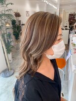 ユラギフロムユイマァル 水島店(YURAGI from YUIMARL)&nbsp;大人ハイライト×アッシュベージュ