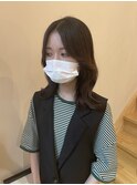 顔まわりレイヤー×くびれ巻き