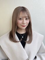 エアーアオヤマ(air-AOYAMA) グレーベージュカラー/サラ艶レイヤーロング/髪質改善