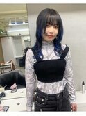 【.eer/ディア】ミディアムウルフ/ポイントカラー/心斎橋