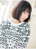 mod's姪浜/美髪アッシュブラックヘルシースタイル前下がりボブh