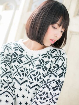 モッズ ヘア 福岡姪浜店(mod's hair) mod's姪浜/美髪アッシュブラックヘルシースタイル前下がりボブh