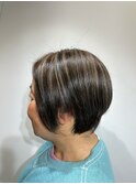 白髪ぼかしハイライト