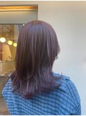 切りっぱなしボブ/エアリーロング/美髪のススメ/ピンクブラウン