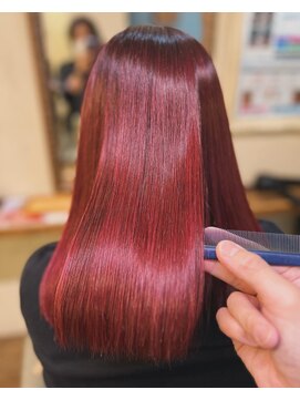 ベレッタ 松井山手店(veretta.) ブリーチ無しで作るカラー