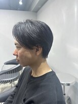センターパートショート ニュアンスパーマ
